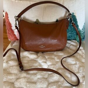 Coach Chelsea Pebbled Leather Top Handle Convertible Crossbody